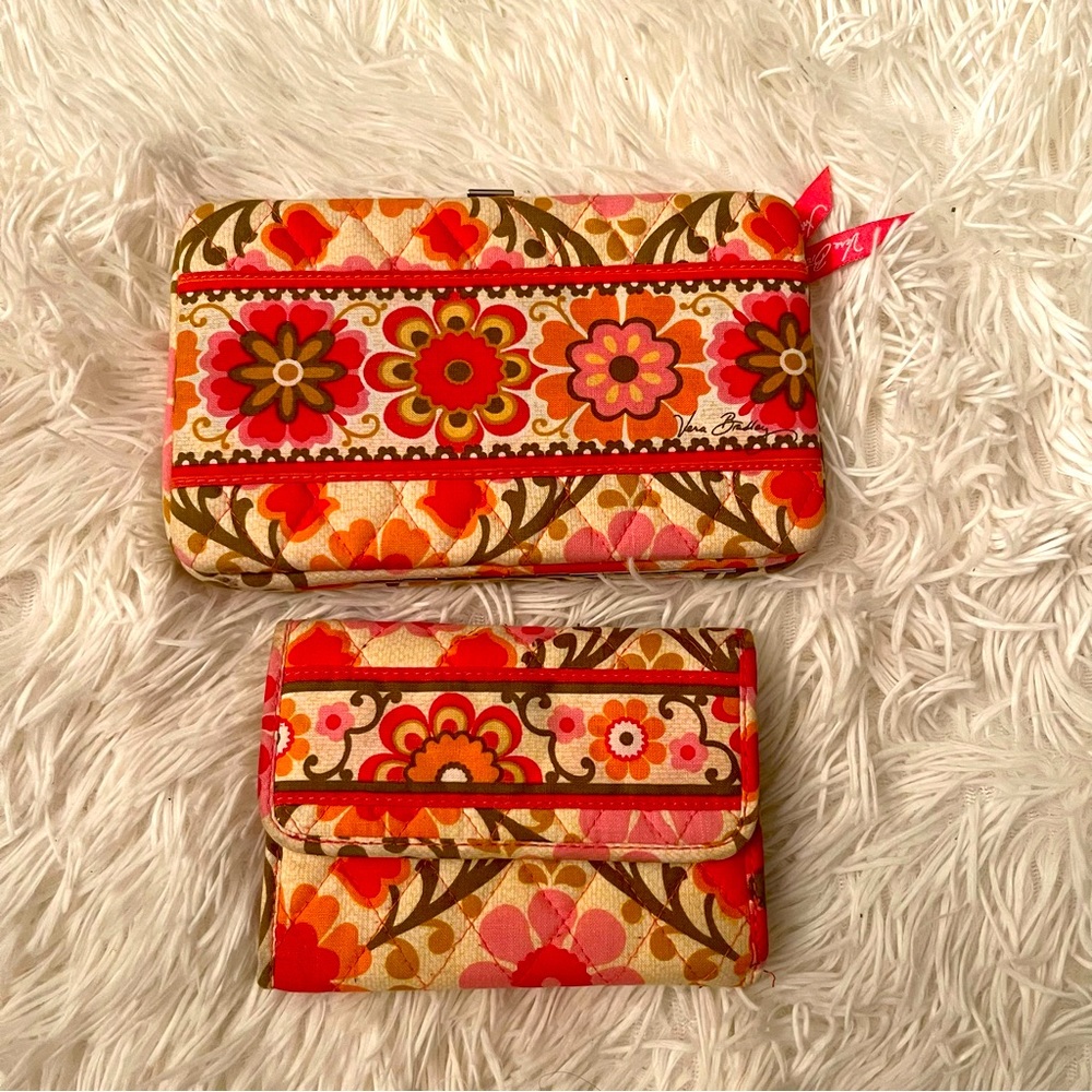 Pair of Vera Bradley Matching Wallets